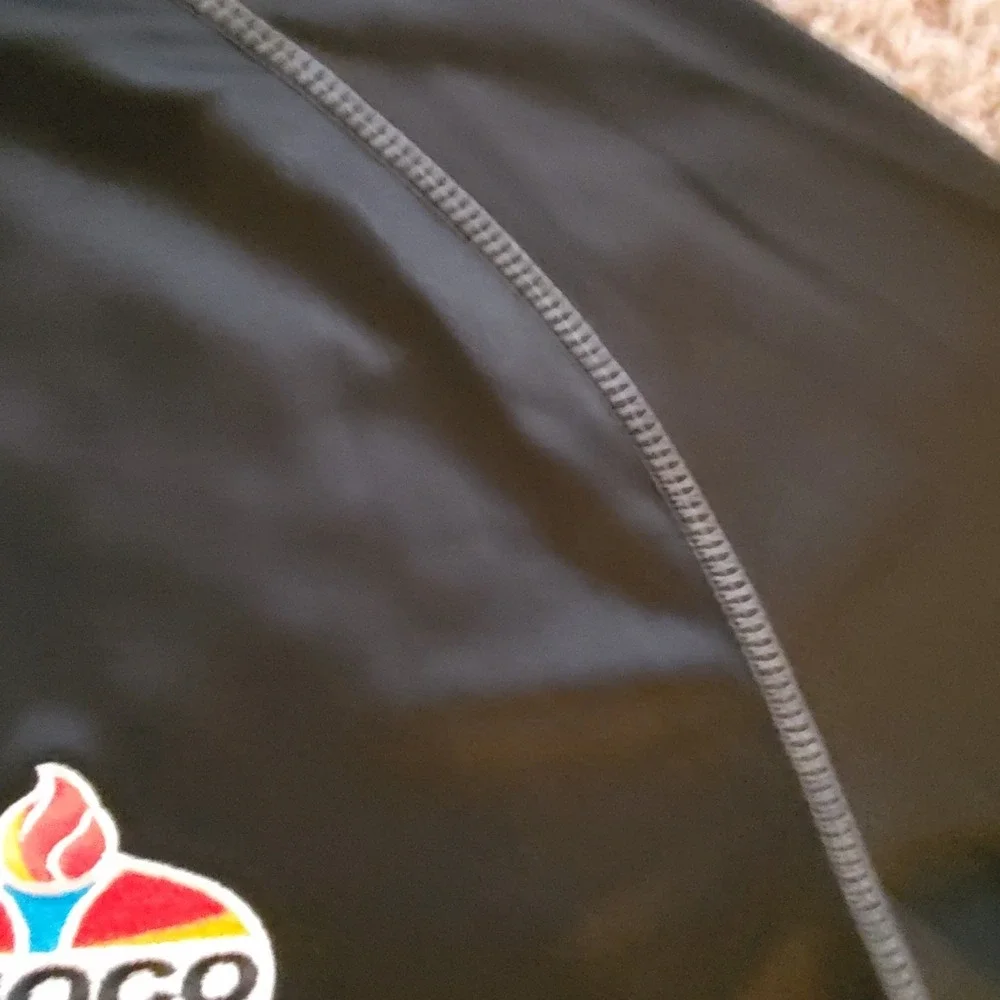 AMOCO Gas Station‎ Oil Employee Uniform Quarter Zip Pullover Black Large Mens